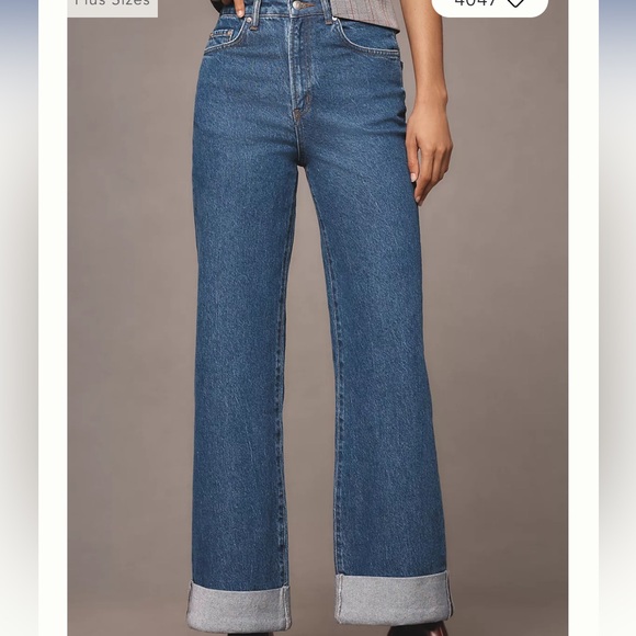 Anthropologie Blue Flare & Wide Leg Jeans - Picture 2 of 11